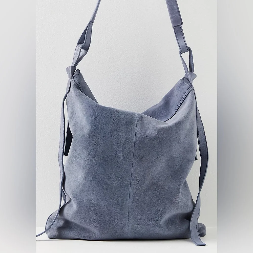 NEW Free People Roswell Slouchy Suede Messenger - Picture 2 of 12
